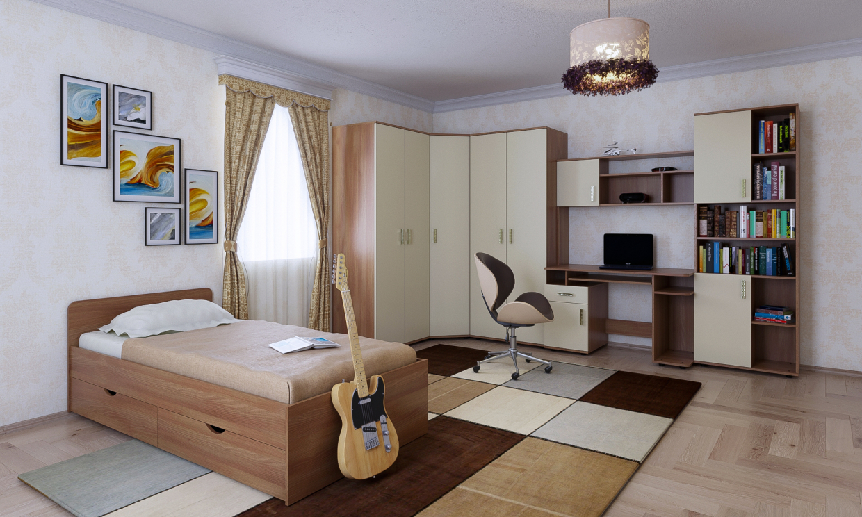 Visualisation pour le catalogue de mobilier dans 3d max corona render image