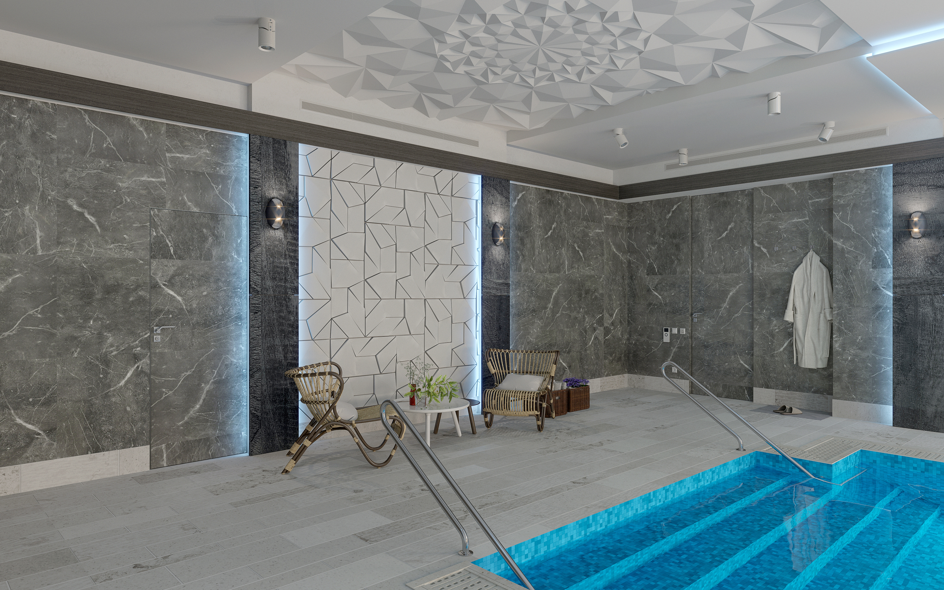 imagen de Piscina. en 3d max corona render