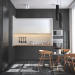 Cucina in Cinema 4d corona render immagine