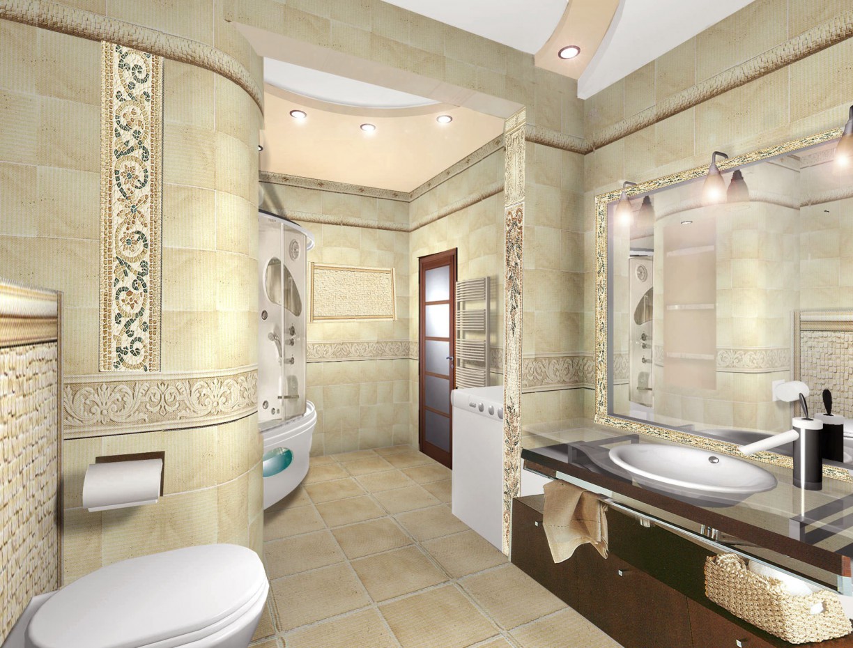 Salle de bain dans 3d max vray image