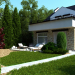 Progetto cottage estivo nella foresta