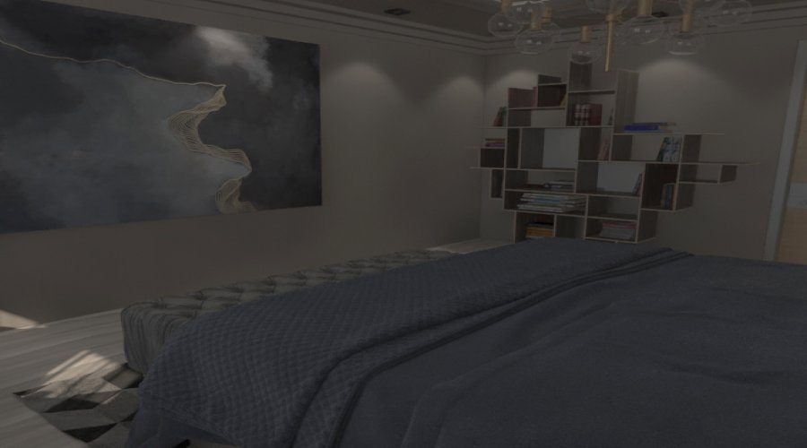 Chambre à coucher dans 3d max vray 5.0 image