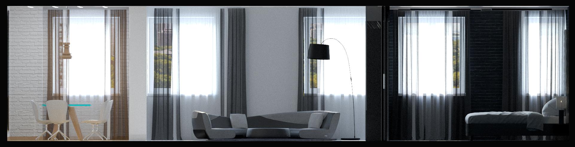 Des chambres design dans l'hôtel. dans 3d max corona render image