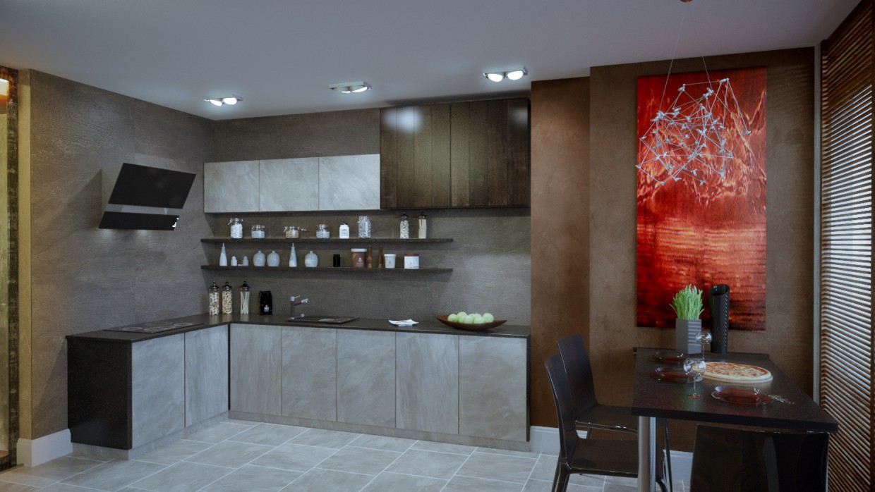 Vetro in 3d max corona render immagine