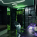 room for a teenager with cyberpunk elements