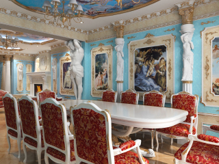 Gallery "Interior design of chimney and banquet rooms in Chernihiv"