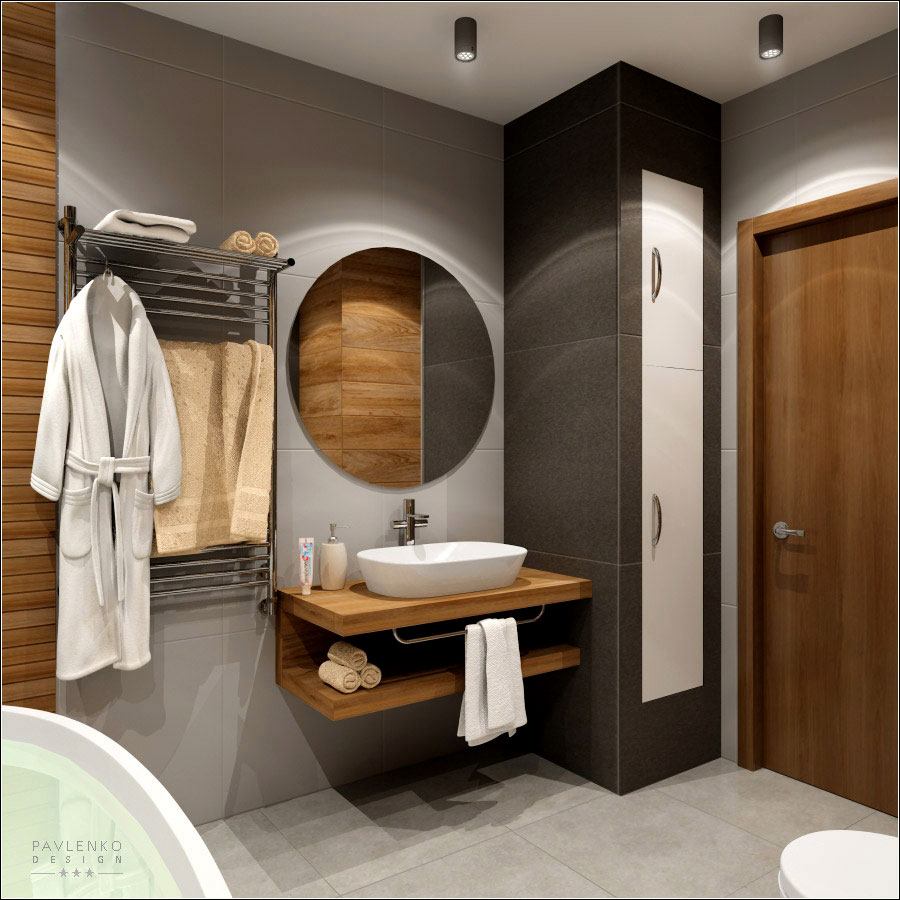 Interior design of the bathroom in the KievSKY residential complex in Chernigov in 3d max vray 1.5 image