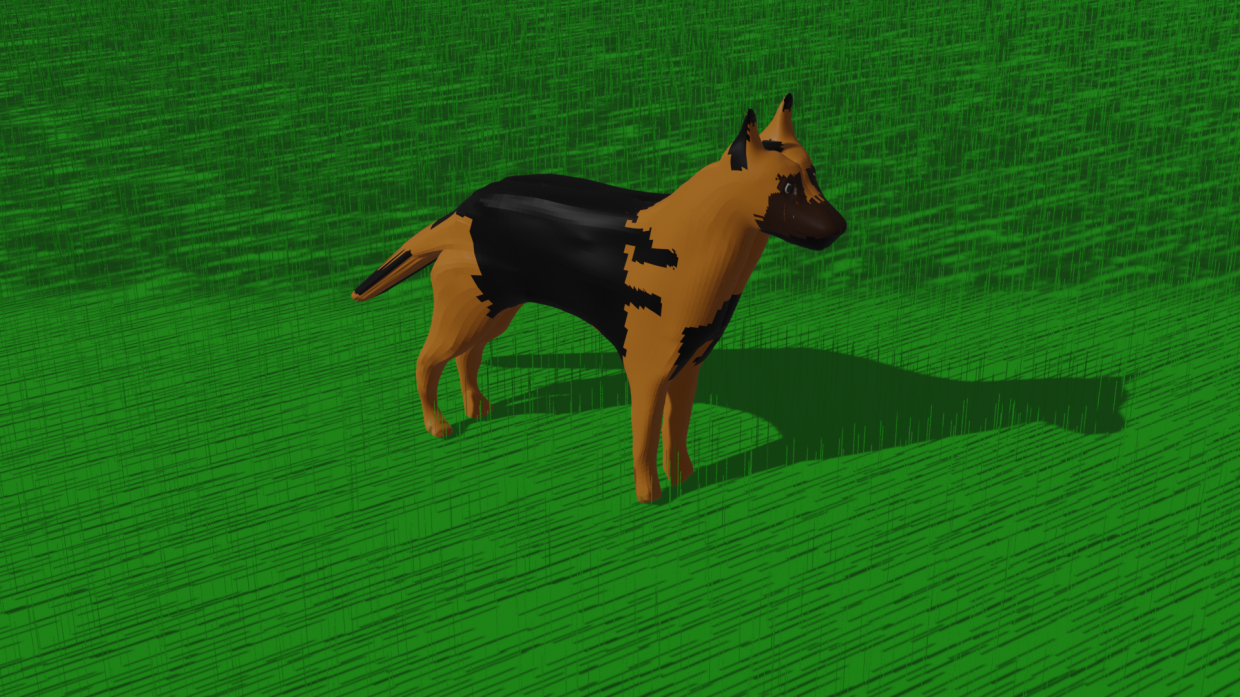 Ein bisschen komischer Hund in Blender blender render Bild