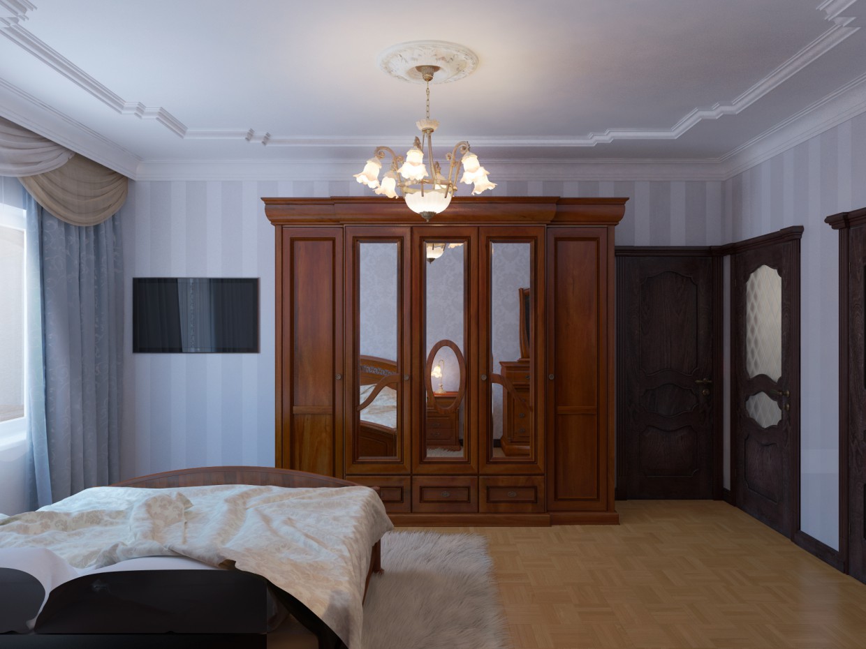 Chambre classique dans 3d max vray image