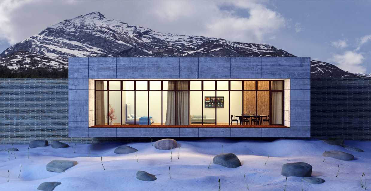 imagen de Casa en Monte en 3d max corona render