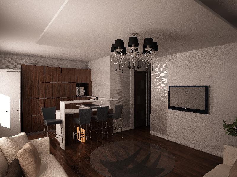 Sala de estar em 3d max vray imagem