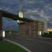 Drive Thru кафе в 3d max vray изображение