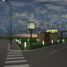 Drive Thru кафе в 3d max vray изображение