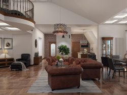 Reconstruction du grenier sous les deux appartements.