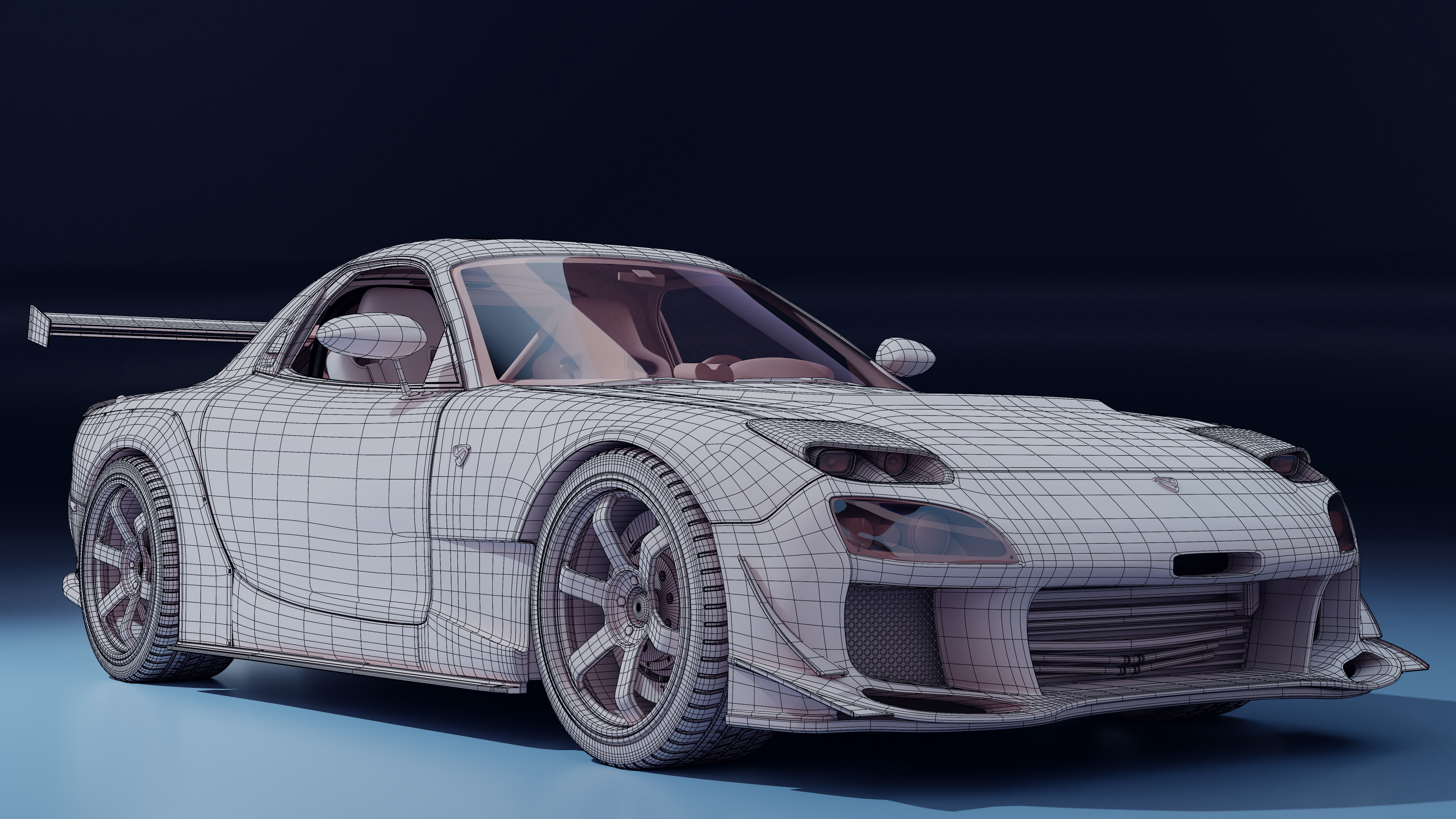 Mazda RX-7 в Blender cycles render зображення