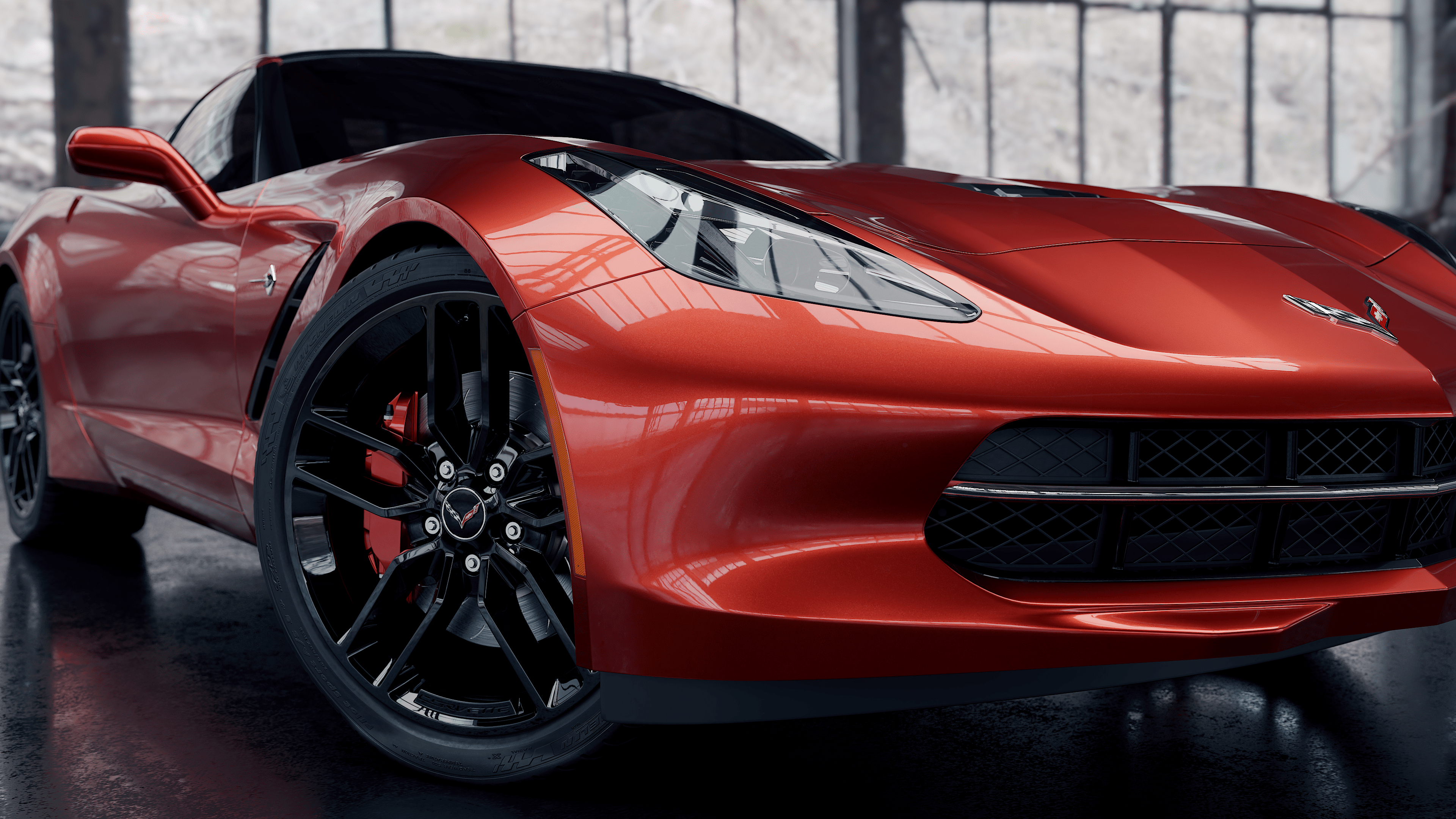 Chevrolet corvette in Blender cycles render image