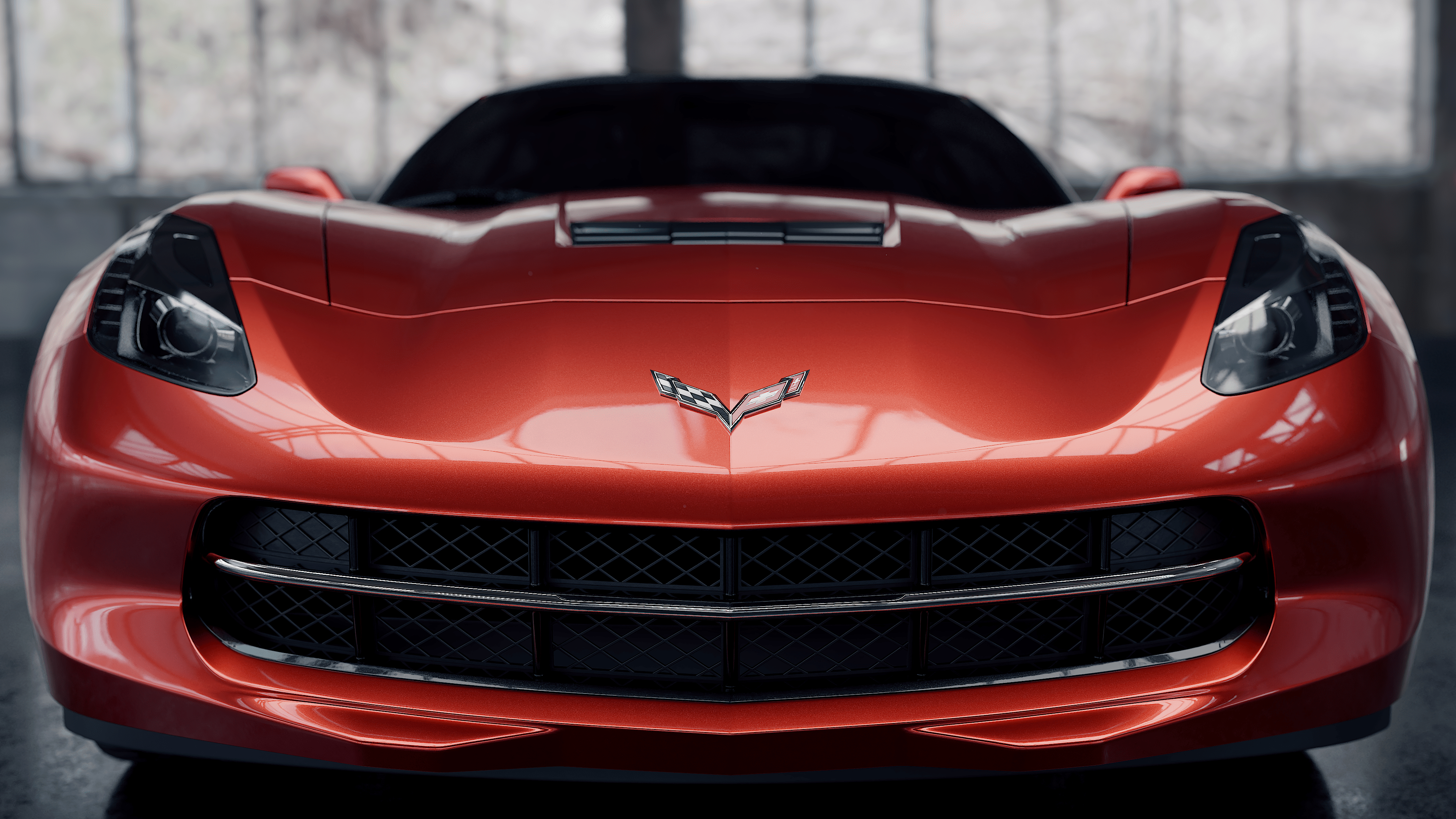 Chevrolet corvette in Blender cycles render resim