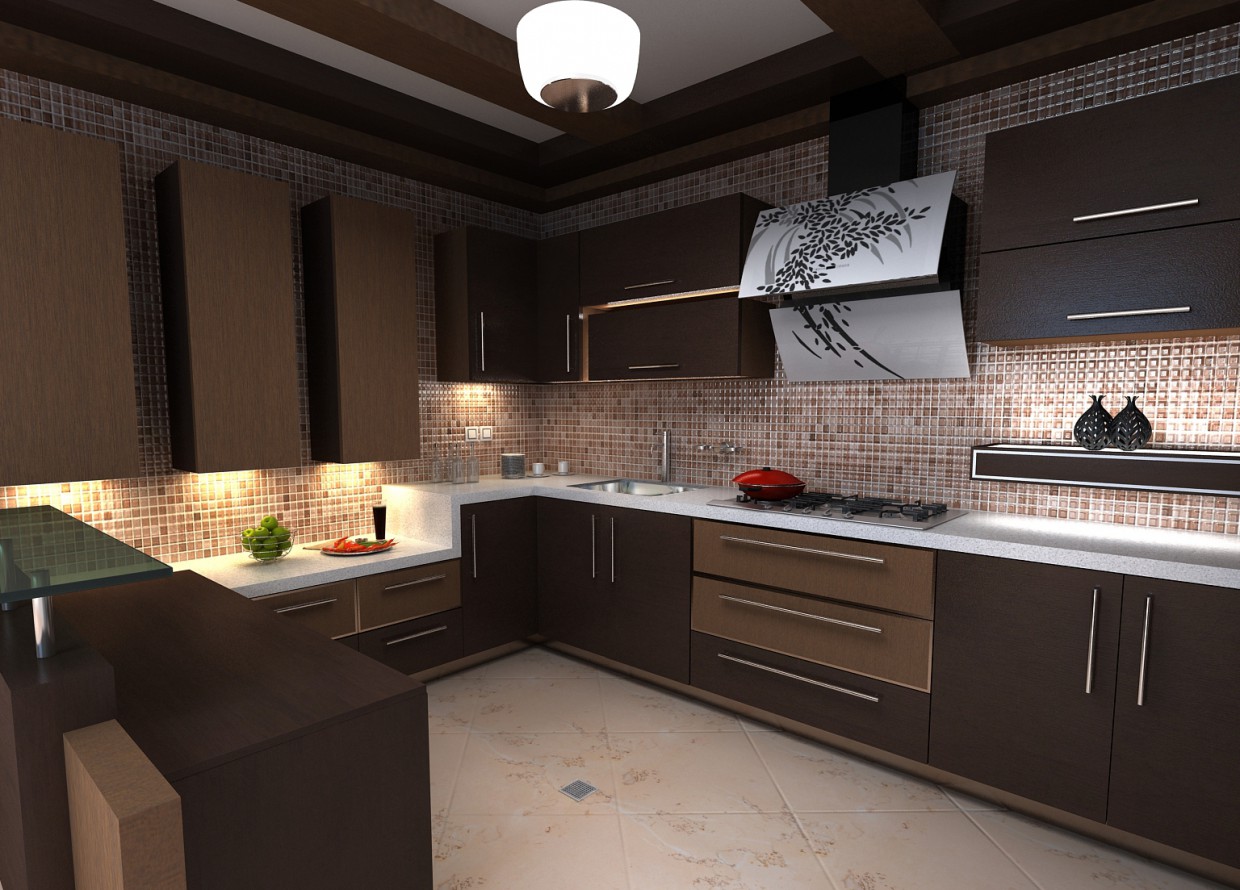 Cucina in 3d max vray immagine