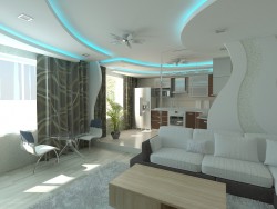 Sala de estar con medallones