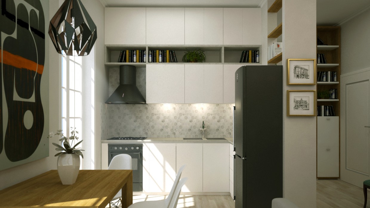 Cucina in 3d max vray immagine