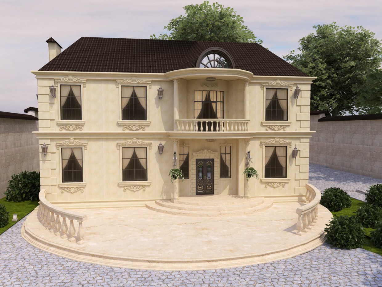 Landhaus in 3d max vray Bild