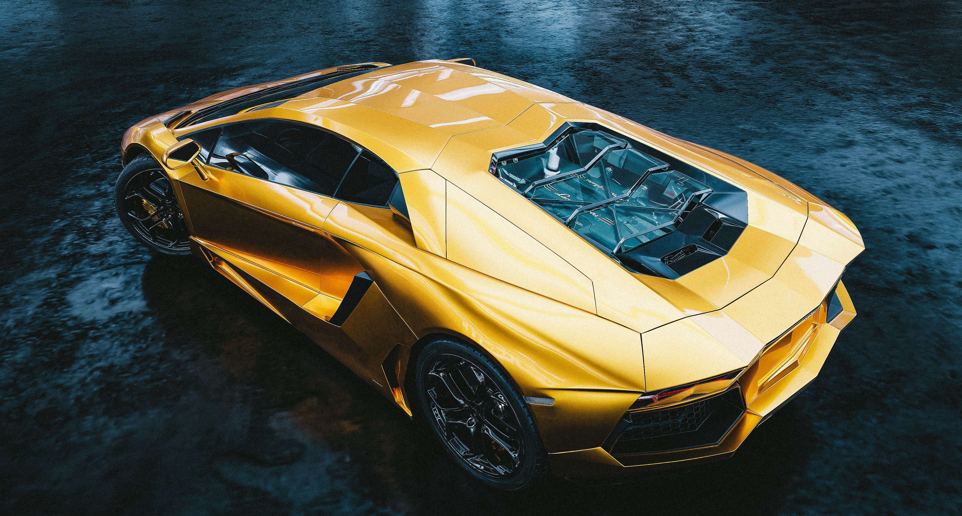 Lamborghini aventador dans Blender cycles render image