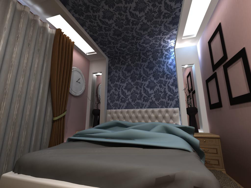 Bedroom in 3d max vray image