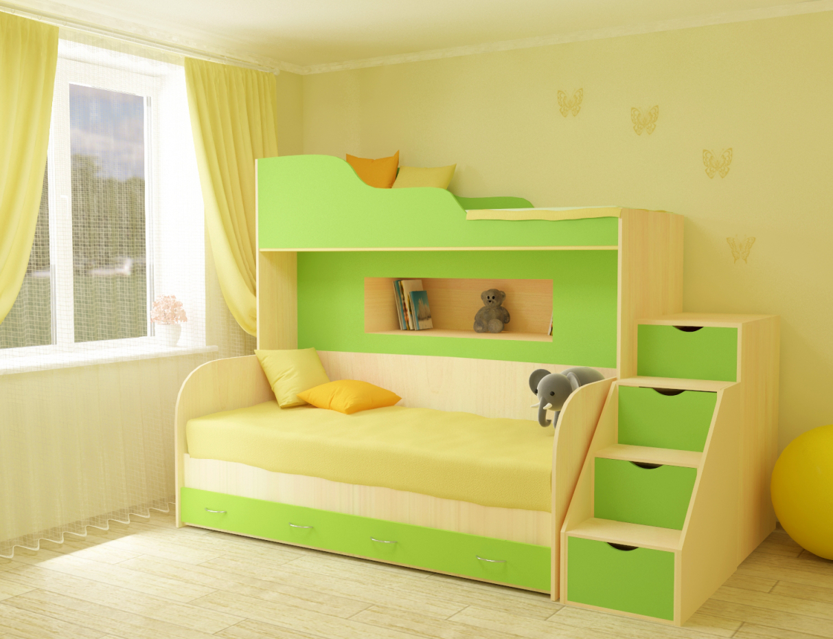 La couchette des enfants dans 3d max vray 3.0 image