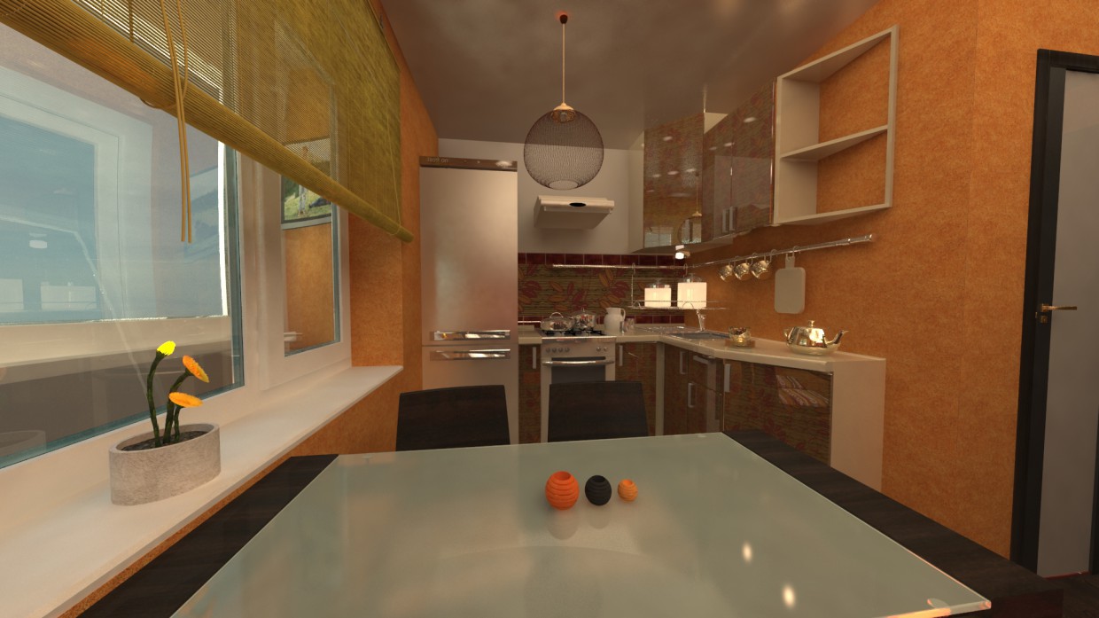 cuisine dans 3d max vray image