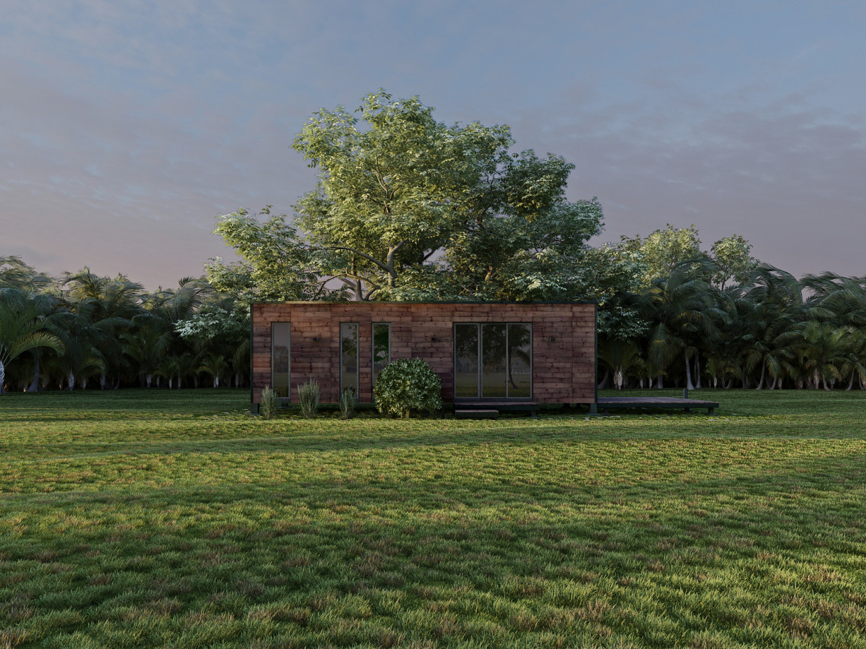 WOODHOUSE in 3d max vray 3.0 resim