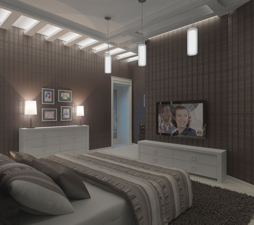 chambre à coucher pour un homme dans 3d max vray image