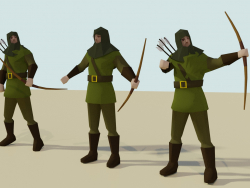 Bogenschütze (Low-Poly)