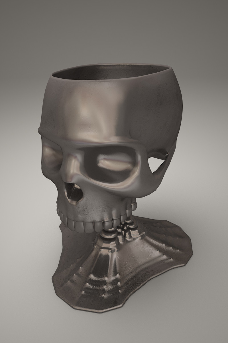 Becher Totenkopf in 3d max vray 3.0 Bild