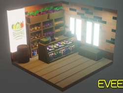 Tienda de verduras (Low-poly)