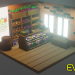 Vegets Shop. (Low-poly) em Blender cycles render imagem