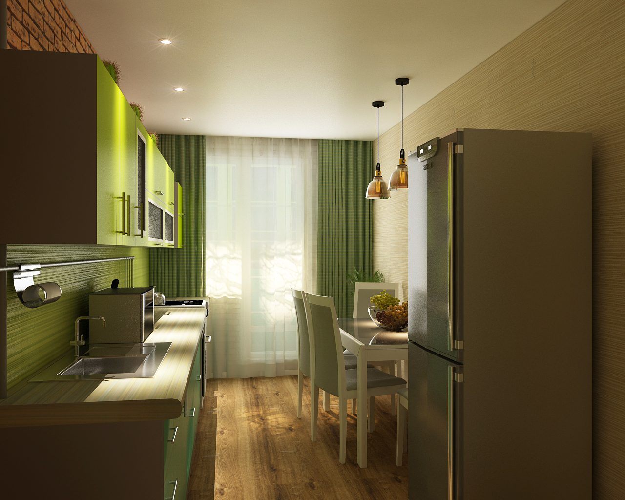 imagen de cocina en 3d max vray 3.0