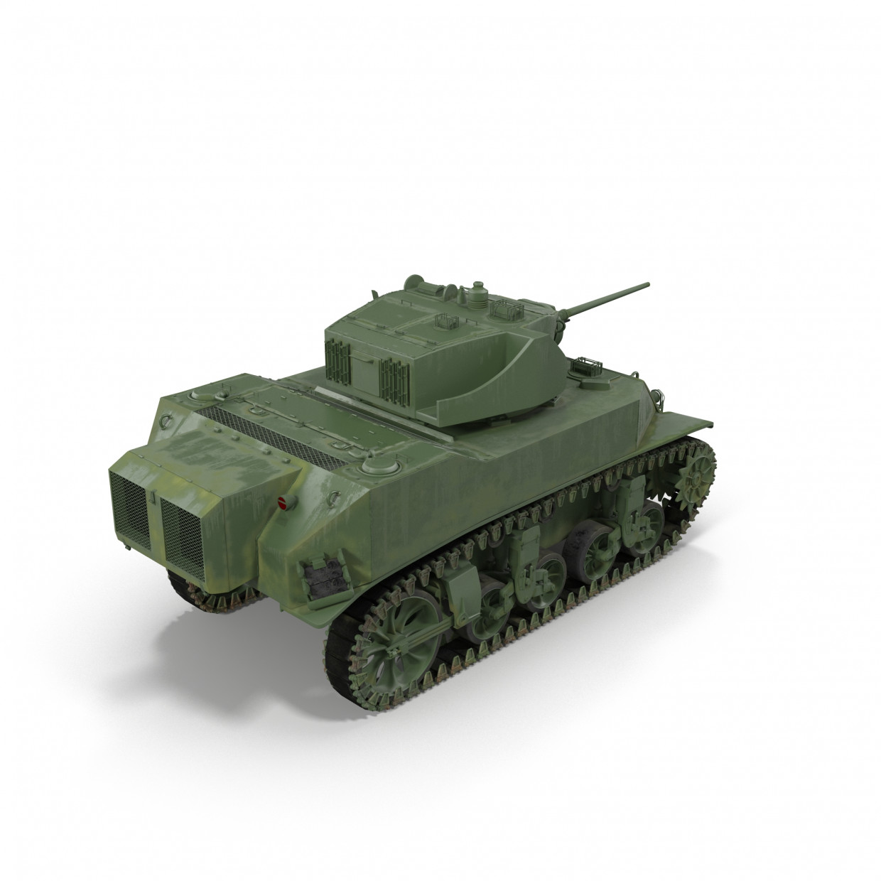 M5a1 Stuart in 3d max vray 2.0 resim