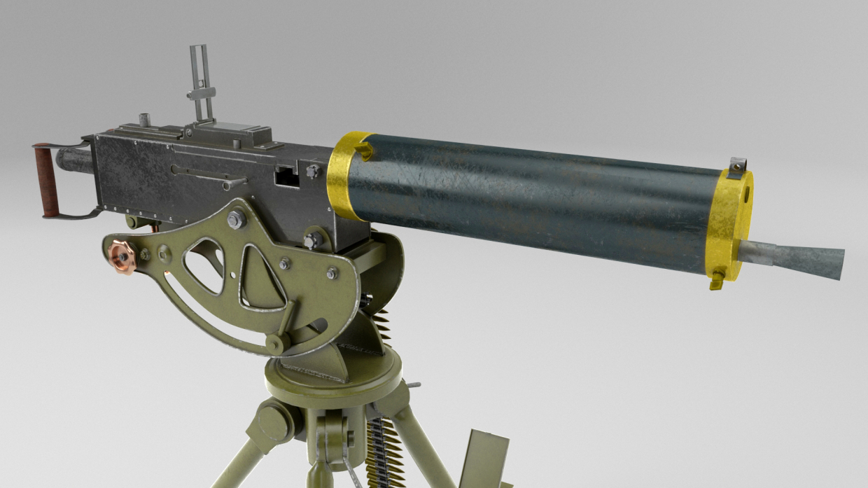 Browning 1917 dans Maya vray 5.0 image