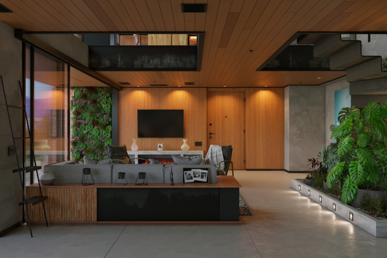 Zagal Loft / Somut in 3d max corona render resim