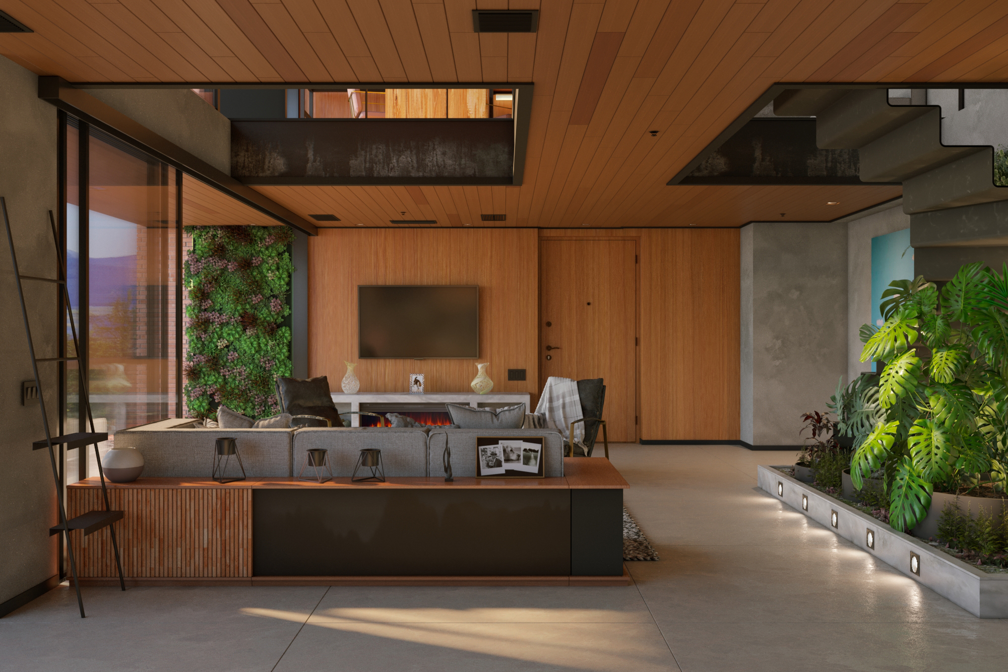 Zagal Loft / Somut in 3d max corona render resim