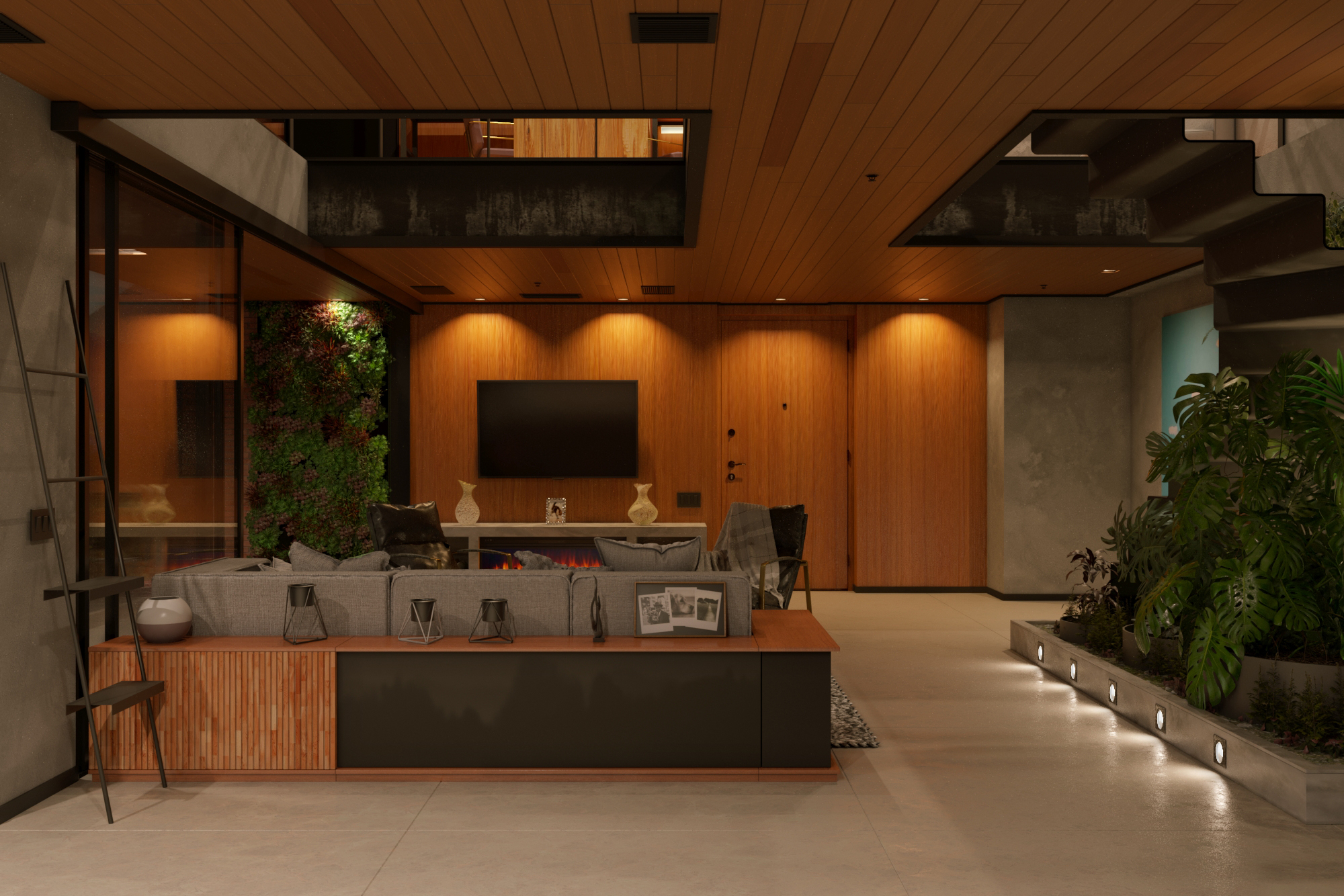 Zagal Loft / Somut in 3d max corona render resim