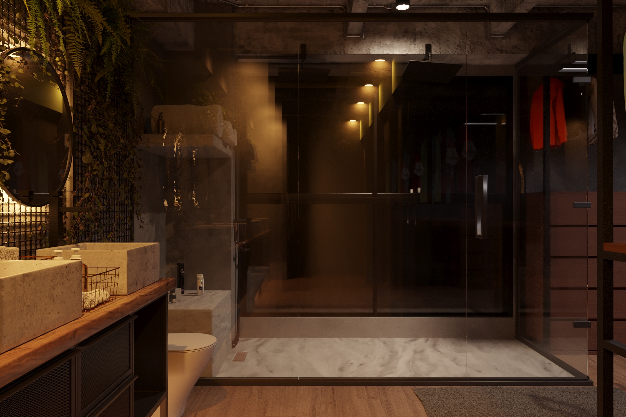 Zagal Loft / Somut in 3d max corona render resim