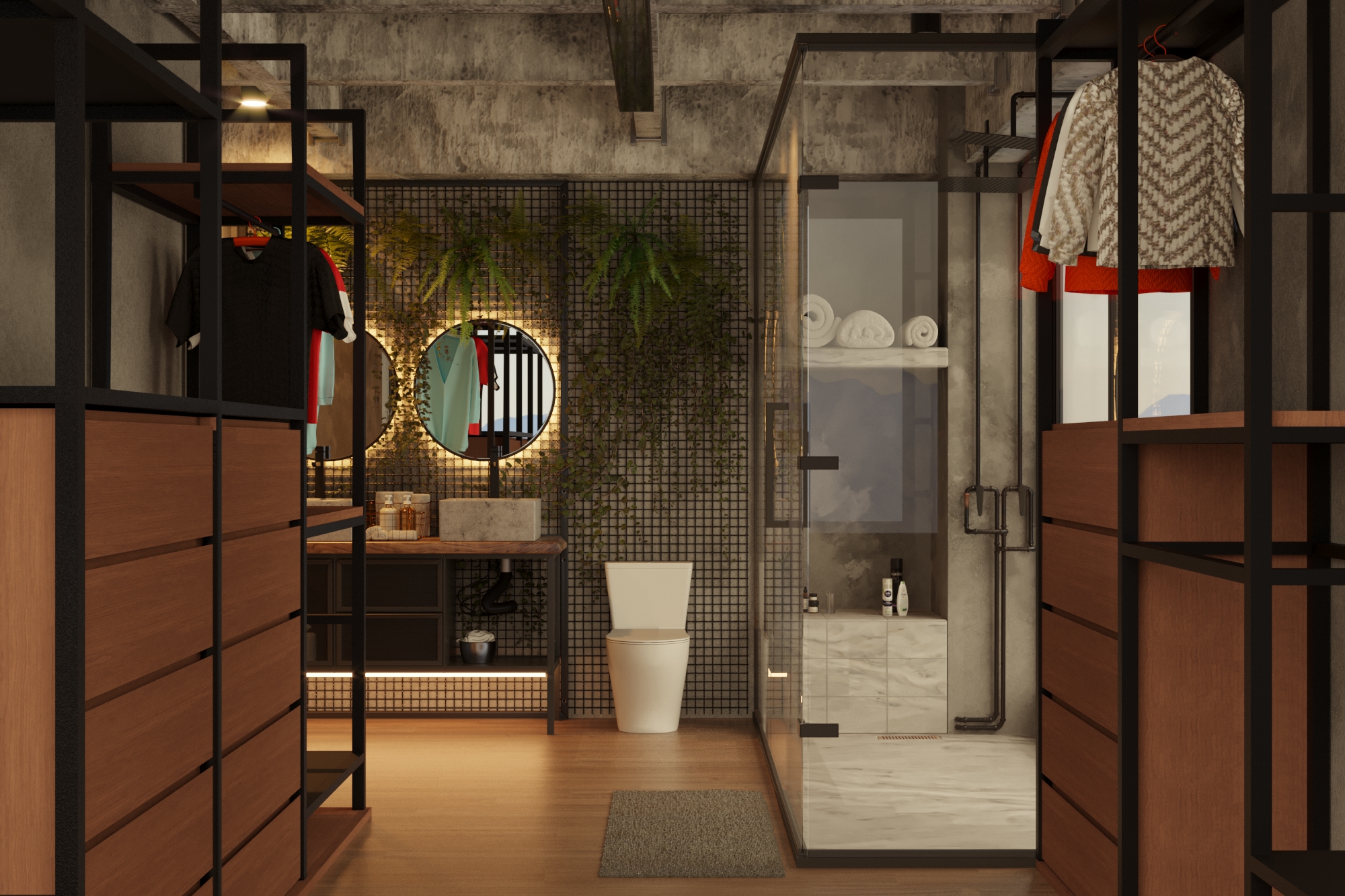 Zagal Loft / Somut in 3d max corona render resim