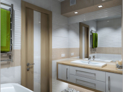 Interior design of a bathroom in Chernihiv