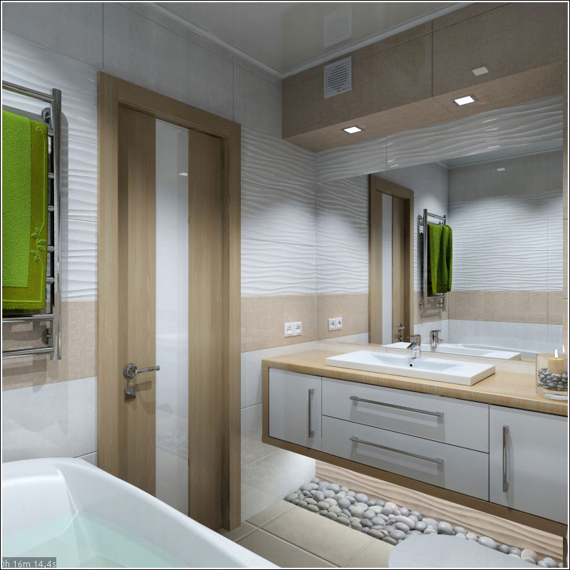 Interior design di un bagno a Chernihiv in 3d max vray 1.5 immagine