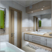 Interior design of a bathroom in Chernihiv