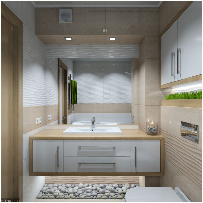 Interior design di un bagno a Chernihiv in 3d max vray 1.5 immagine