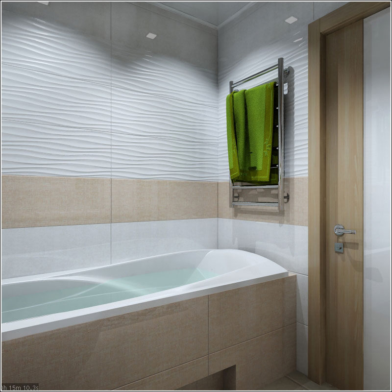 Interior design di un bagno a Chernihiv in 3d max vray 1.5 immagine