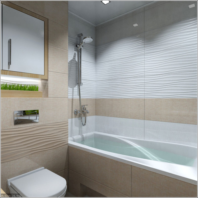 Interior design di un bagno a Chernihiv in 3d max vray 1.5 immagine