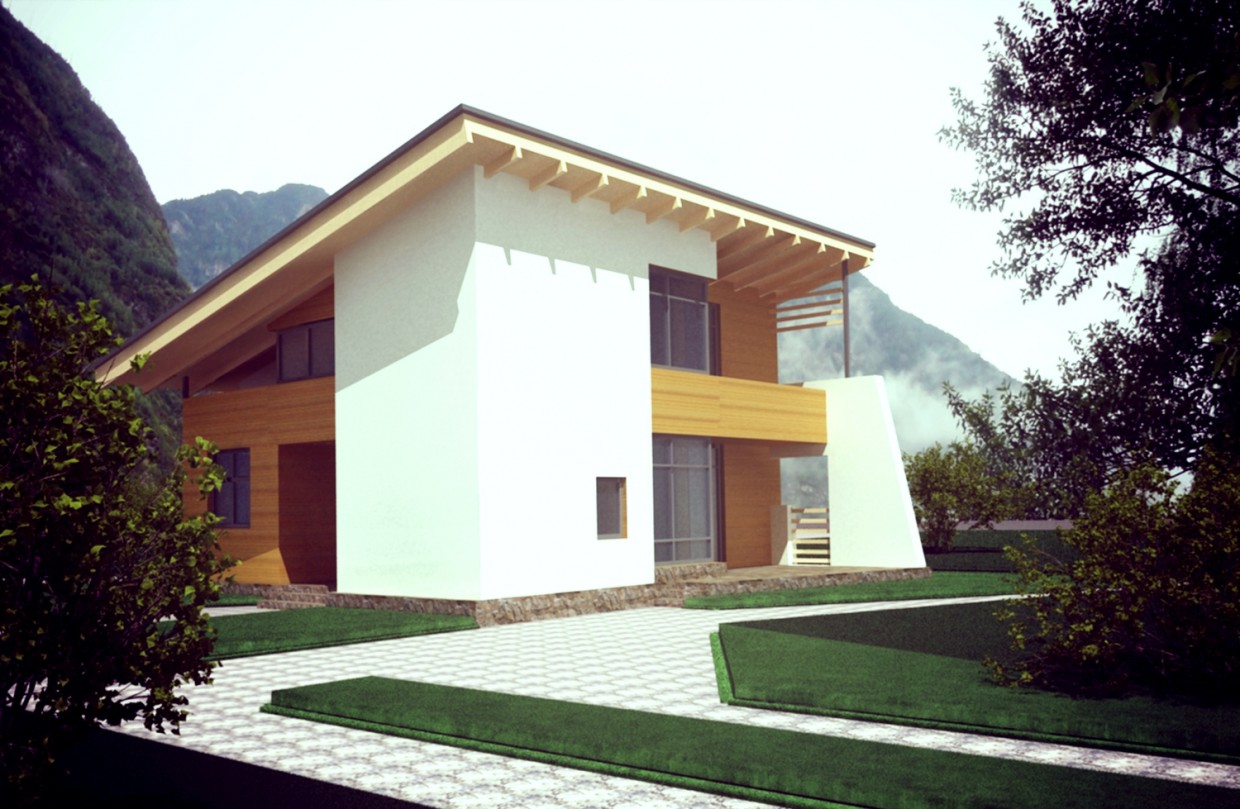 maison dans 3d max vray image